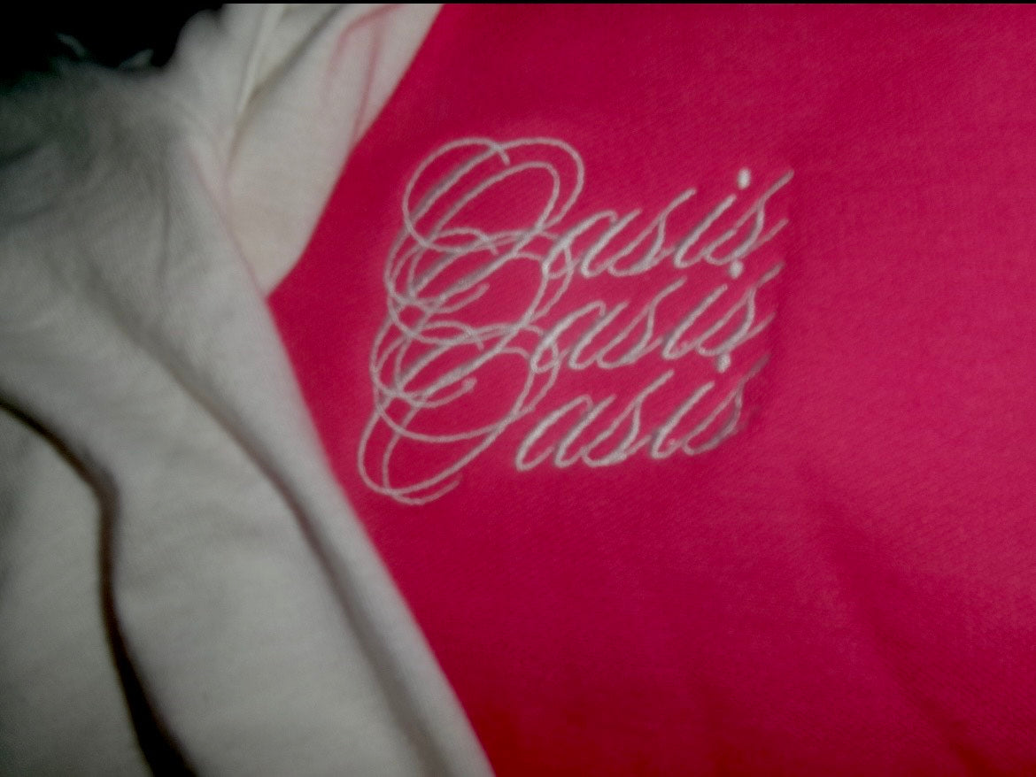 Oasis Embroidered Pink Polo/Dress Shirt