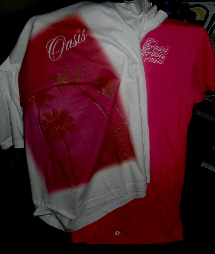 Oasis Embroidered Pink Polo/Dress Shirt
